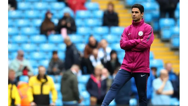 Mikel Arteta en Manchester City.