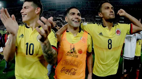 Foto de Radamel Falcao en la Selección Colombia.