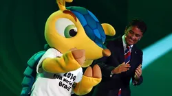 Bebeto en el sorteo del Mundial 2014