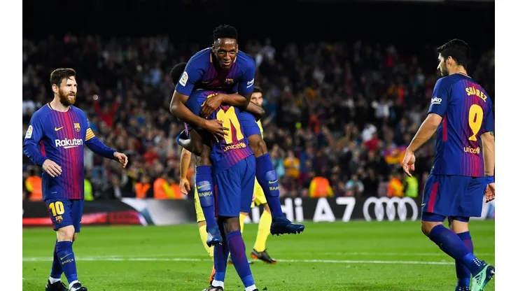 Foto de Yerry Mina, jugador de Barcelona.