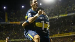 AVANZA BOCA. Todos celebran en la goleada de Boca ante Alianza Lima por Copa Libertadores.