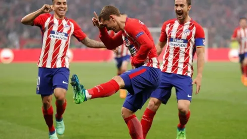 BAILA GRIEZMANN. El francés marcó el 1-0 para Atlético Madrid en la final de la Europa League (Foto: Getty).