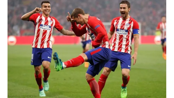 BAILA GRIEZMANN. El francés marcó el 1-0 para Atlético Madrid en la final de la Europa League (Foto: Getty).