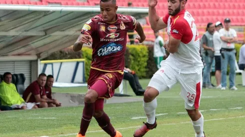 VELOCIDAD POR LA BANDA. Sebastián Villa con los colores de Deportes Tolima.