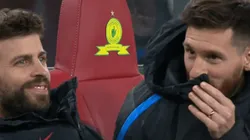 Messi, aburrido, se puso a contar chistes en el banco de suplentes