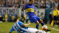 Carlitos jugando contra Racing