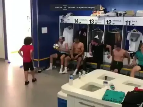 El hijo de Marcelo la rompió en el vestuario del Madrid