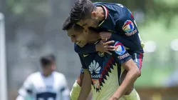 Festejo de jugadores América en semifinales contra Pumas.