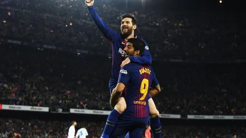 FESTEJA ANTE EL MADRID. Lionel Messi en el último Clásico contra Real Madrid (Foto: Getty).