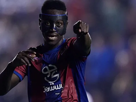 Boateng hizo un homenaje a Messi en el Levante vs Barcelona