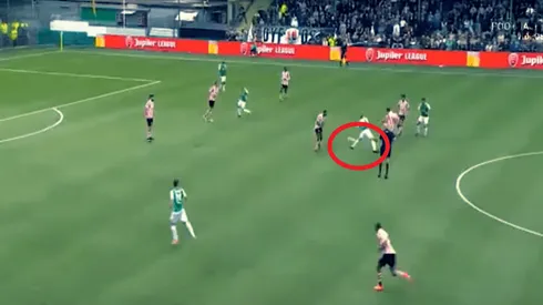 Se hizo un gol en contra casi de mitad de cancha a un minuto del final