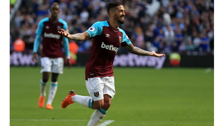 Show de Lanzini en el cierre de la Premier League: doblete y un caño hermoso