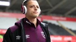 RUMBO A LA BANCA. Javier Hernández es duda para el último partido de la temporada del West Ham (Foto: Getty).