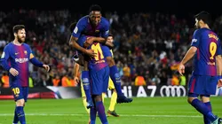 Foto de Yerry Mina, jugador de Barcelona.