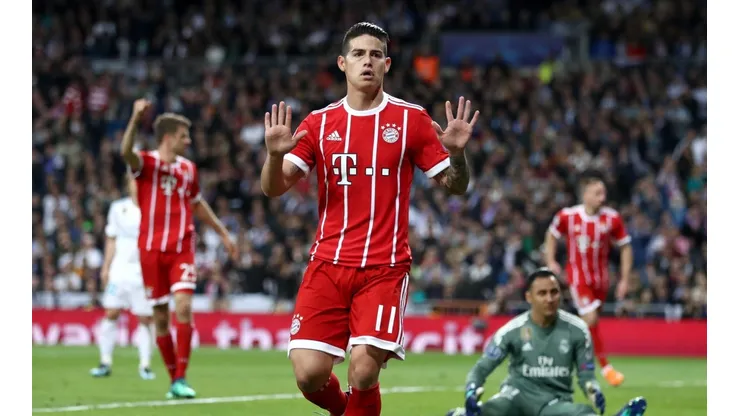 Foto de James Rodríguez, jugador de Bayern Munich.