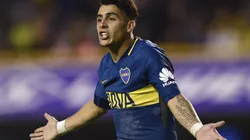 LE PEGARON. Cristian Pavón empezó dolorido en el encuentro contra Gimnasia (Foto: Getty).