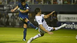 PARA CAMPEÓN. Pablo Pérez anotó el 1-0 de Boca sobre Gimnasia.