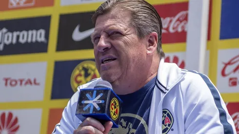 Miguel Herrera, técnico de América durante una conferencia de prensa (Foto: Mexsport)
