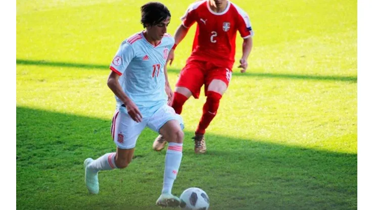 España derrotó por la mínima a Serbia en su debut en el Europeo Sub-17 (Foto: @SeFutbol)