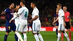 Piqué y un cruce con Nacho en el entretiempo