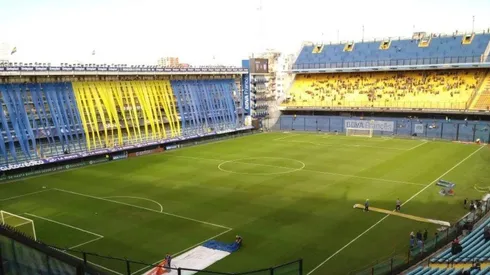 ¡UNA PINTURITA! La cancha de Boca se vistió de gala.