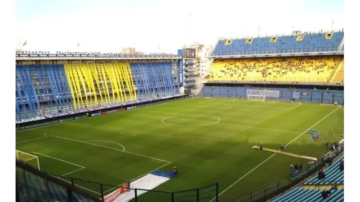 ¡UNA PINTURITA! La cancha de Boca se vistió de gala.