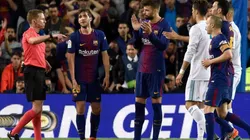 Gerard Piqué en el empate ante Real Madrid.