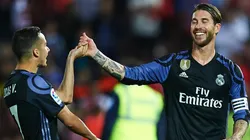 TODO QUEDA EN LA CANCHA. Ramos y Vázquez se picaron en la práctica.