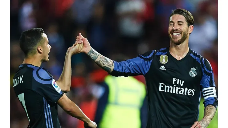TODO QUEDA EN LA CANCHA. Ramos y Vázquez se picaron en la práctica.
