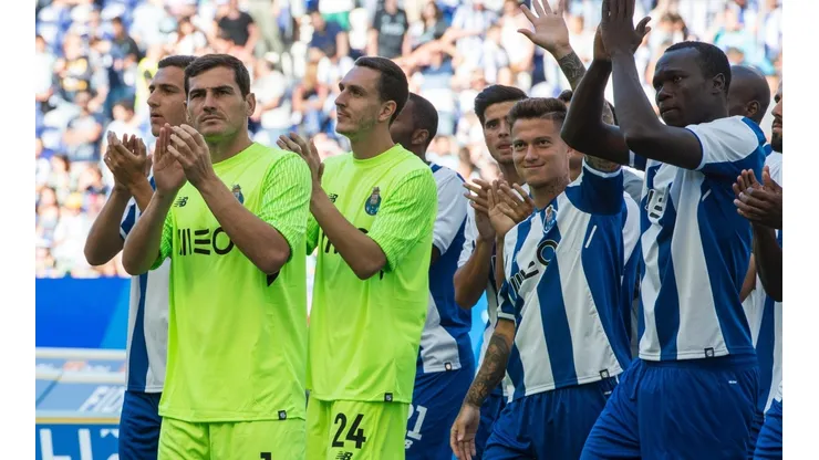 Incendio durante la celebración del Porto campeón