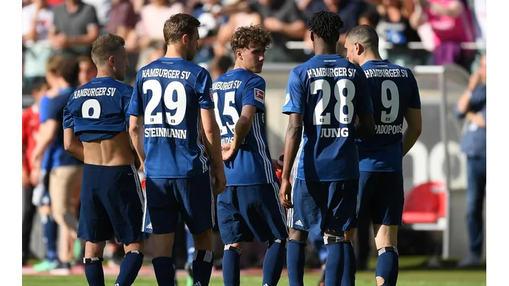 Los jugadores del Hamburgo sufren muchísimo.