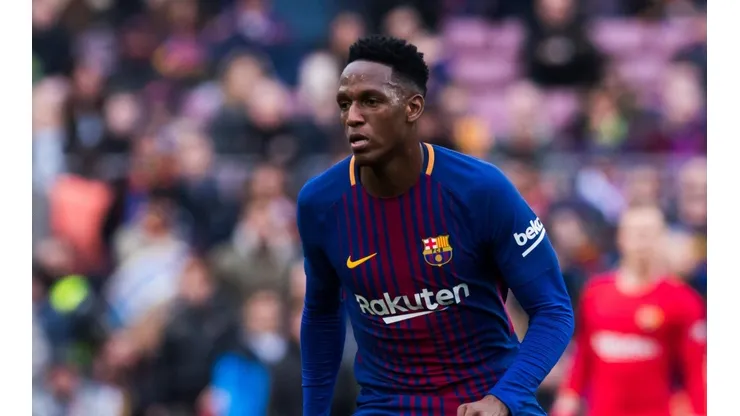 Foto de Yerry Mina en Barcelona.