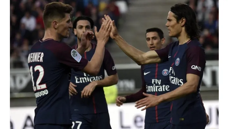 CELEBRA EL PSG. Al Paris Saint-Germain terminaron por empatarle sobre el final por la Ligue 1.