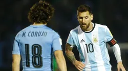 Mathías Corujo, frente a frente con Lionel Messi.