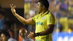 EN LA BOMBONERA. Roger Machado durante el triunfo de Palmeiras ante Boca (Foto: Getty).