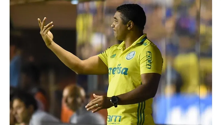 EN LA BOMBONERA. Roger Machado durante el triunfo de Palmeiras ante Boca (Foto: Getty).