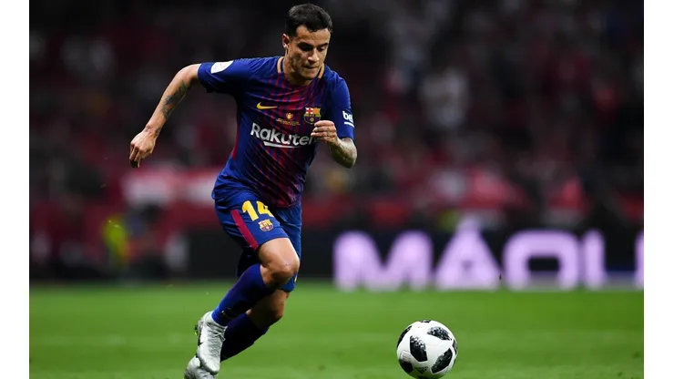 Coutinho se lució en el entrenamiento del Barcelona