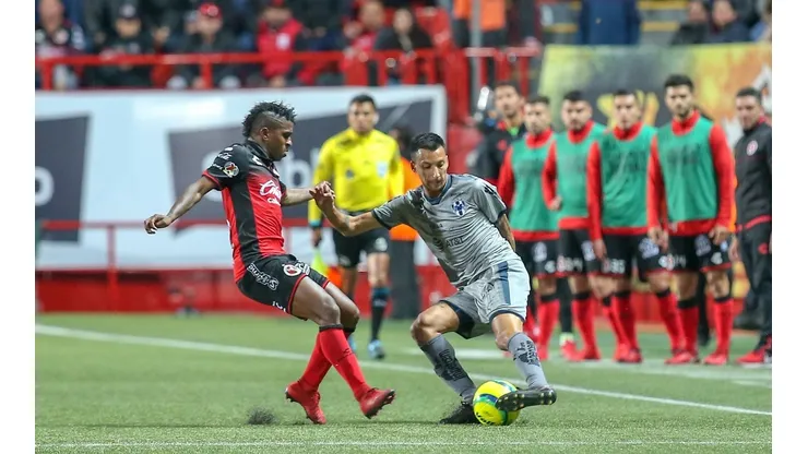 _CUARTOS_FIN_TIJ_MON - Action photo of the Tijuana vs Monterrey match corresponding to the Quarterfinals of Liga BBVA Bancomer MX of the Clausura 2018 Tournament at the Caliente stadium.Foto de accion del partido Tijuana vs Monterrey correspondiente a los Cuartos de Final de la Liga BBVA Bancomer MX del Torneo Clausura 2018, en el estadio Caliente.