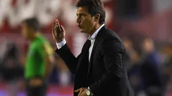 ENOJADO. Guillermo Barros Schelotto terminó enojado por el arbitraje de Junior-Boca (Foto: Getty).
