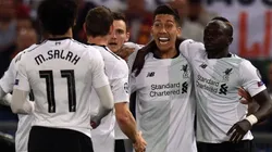 FESTEJO RED. Liverpool abrió el marcador en el comienzo del partido ante Roma.