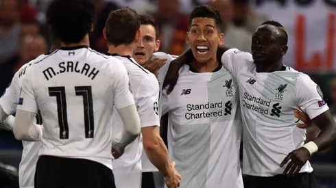 FESTEJO RED. Liverpool abrió el marcador en el comienzo del partido ante Roma.