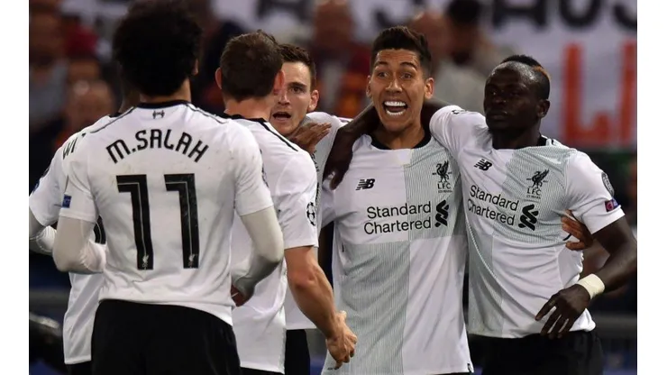 FESTEJO RED. Liverpool abrió el marcador en el comienzo del partido ante Roma.