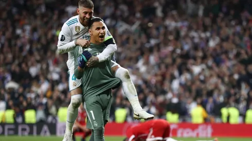 Foto de Keylor Navas ante Bayern Munich.