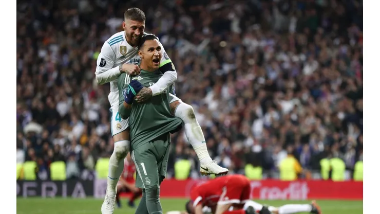 Foto de Keylor Navas ante Bayern Munich.