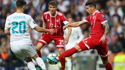 Foto de James Rodríguez ante el Real Madrid.