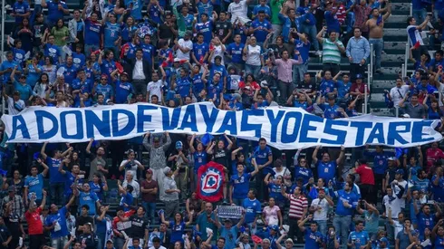 La Sangre Azul, en la tribuna del Estadio Azul