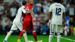 CONTRA TODOS. Arturo Vidal en la pasada Champions League contra Real Madrid (Foto: Getty).