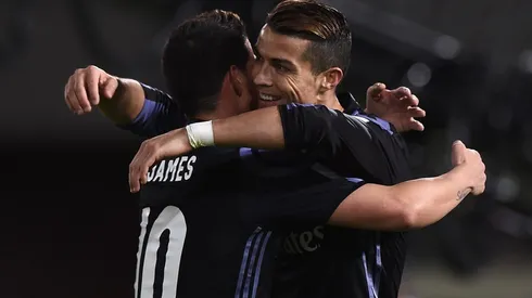 COMO EN LOS VIEJOS TIEMPOS. James y CR7 fueron grandes socios en el Merengue.