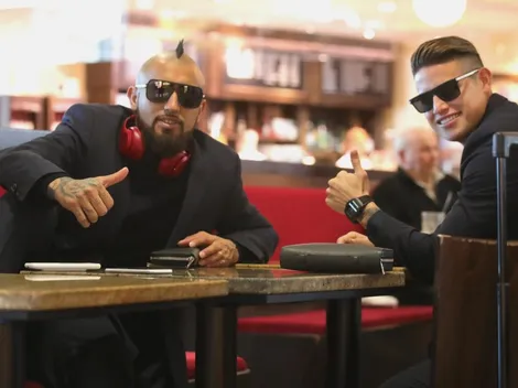 Vidal ya está motivando a James en la previa del duelo ante el Madrid