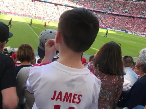 El hijo de Rooney, fanático de James